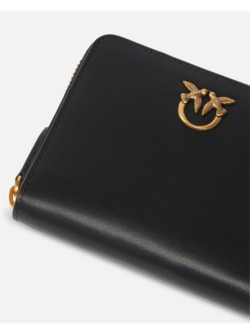 Portafoglio quadrato zip-around in pelle PINKO | 100249A0F1/Z99Q